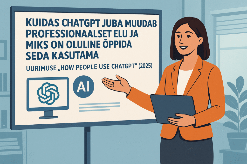 Kuidas ChatGPT juba muudab professionaalset elu ja miks on oluline õppida seda kasutama chatgpt image 25. nov 2025, 11 25 44